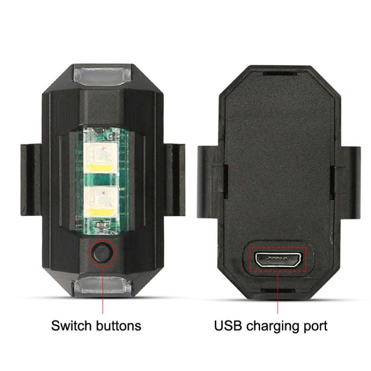 M1 Motorcycle Bicycle Aircraft Explosion Lights Cruise Flashing Anti-Rear-End Collision Light(7 C...