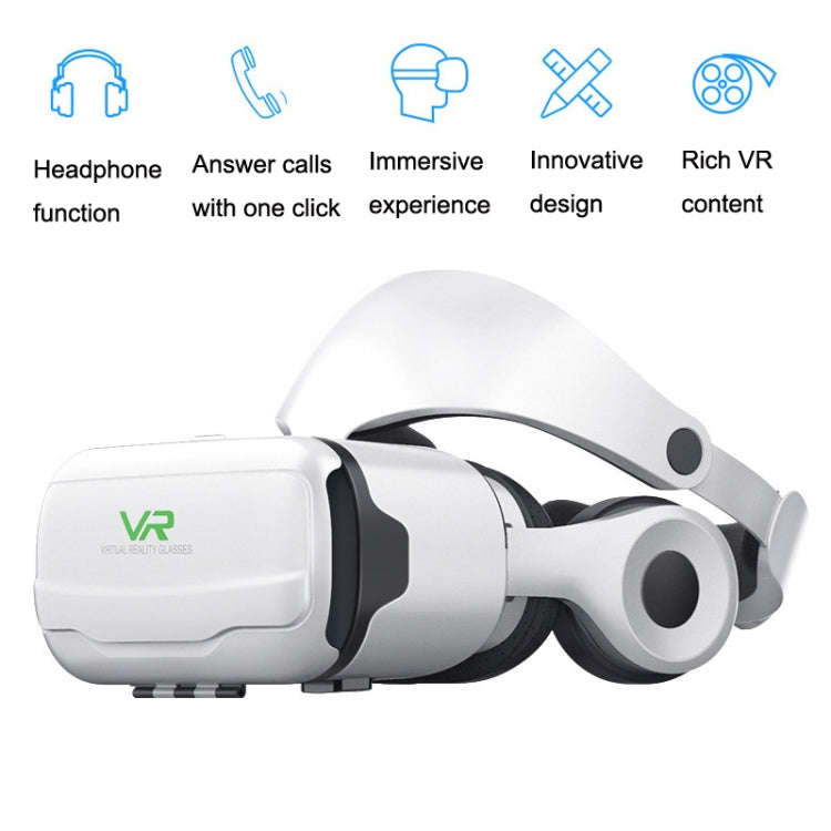 VR SHINECON G02EF Mobile Phone 3D Virtual Reality VR Game Helmet Glasses With Headset