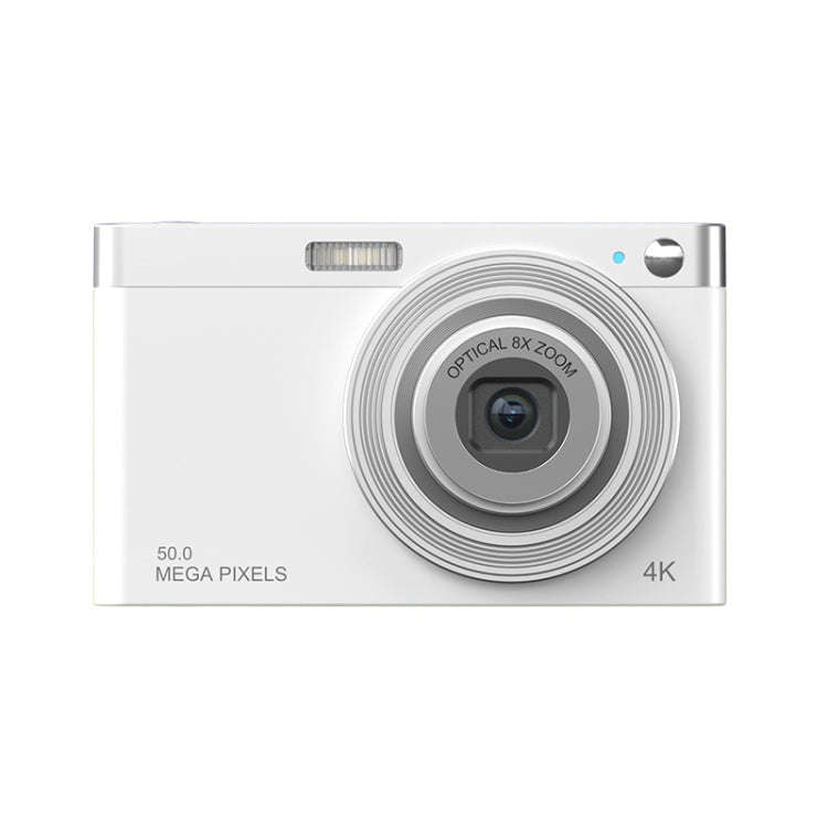 C13 2.88 inch 4K 8X Optical Zoom Telescopic Lens HD Digital Camera, Spec: White
