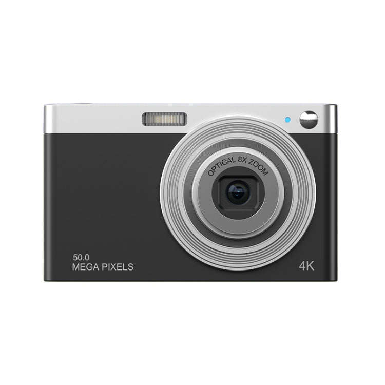 C13 2.88 inch 4K 8X Optical Zoom Telescopic Lens HD Digital Camera, Spec: Black