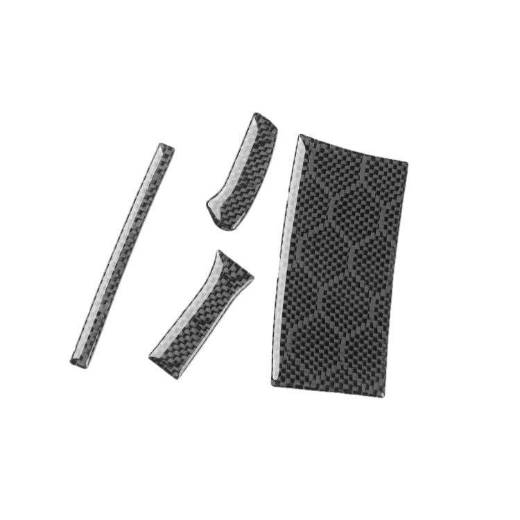 For Infiniti G37/G25/Q60 4pcs /Set Left-hand Drive Steering Wheel Button Left Cover Sticker(Black)