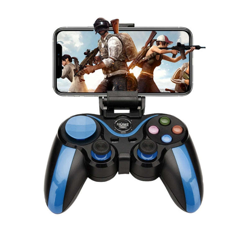 VR SHINECON S9 For Android/iOS Phones Wireless Bluetooth Direct Play Game Handle With Holder(Blue...