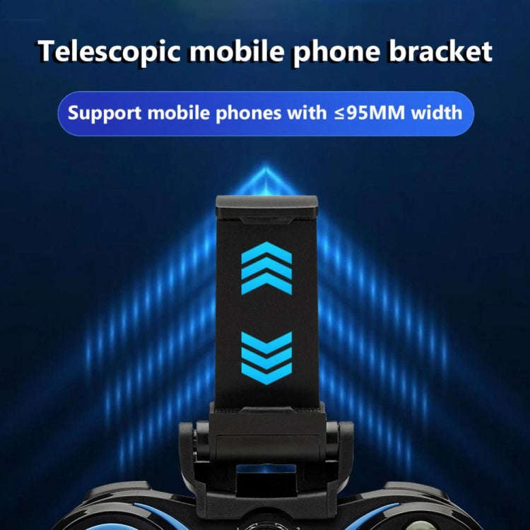 VR SHINECON S9 For Android/iOS Phones Wireless Bluetooth Direct Play Game Handle With Holder(Blue...
