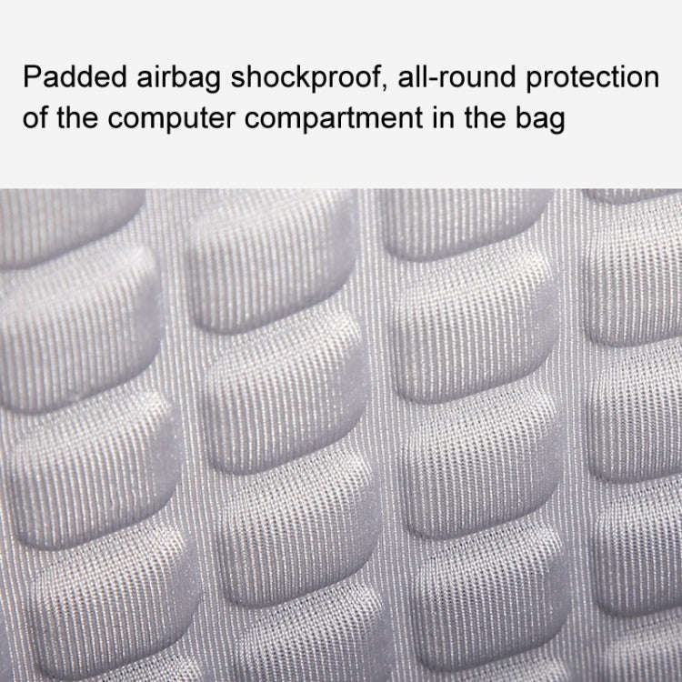 LUCKYBAT Laptop Bag Airbag Anti-drop Crossbody Handbag, Size: L 16 Inch(Black Lightning)