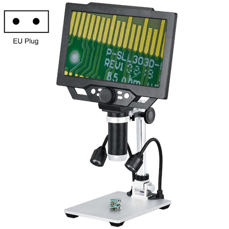 G1600 1-1600X Magnification 9 Inch Electron Microscope, Style: Without Battery EU Plug