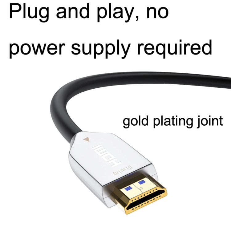 2.0 Version HDMI Fiber Optical Line 4K Ultra High Clear Line Monitor Connecting Cable, Length: 80...