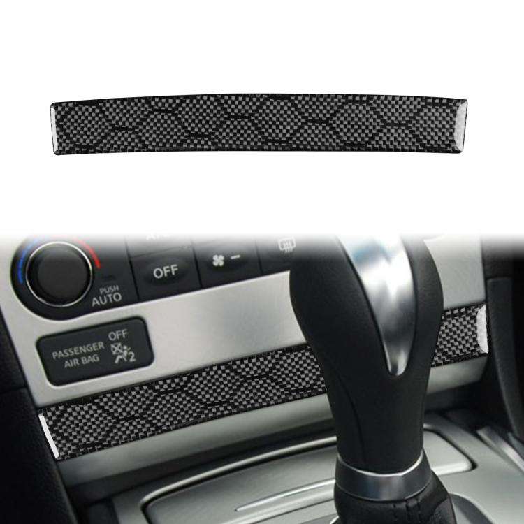 For Infiniti G37/G25/Q60 CD Panel Lower Decorative Strip Sticker(Black)