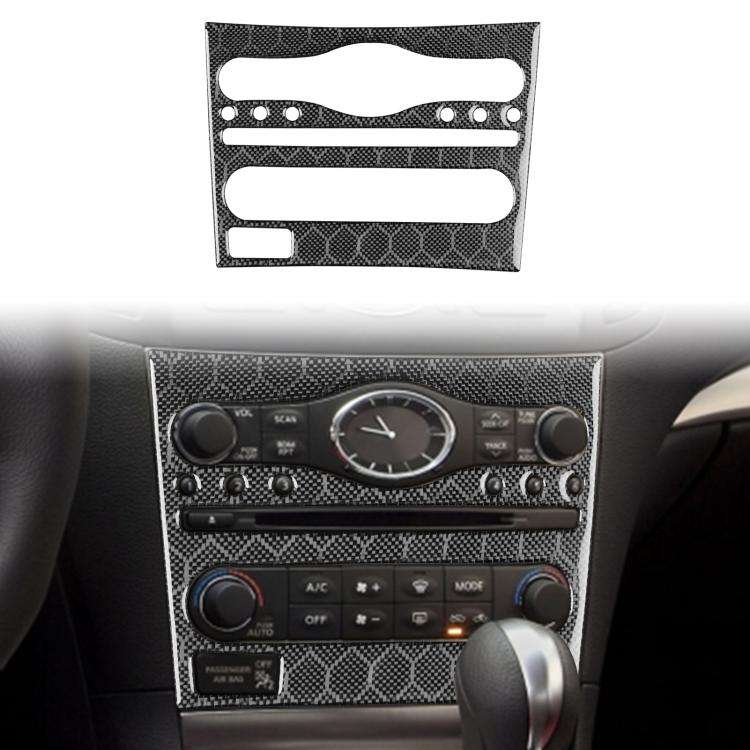 For Infiniti G35/G37/G25/Q60 Console CD AC Switch Panel B Model Sticker(Black)