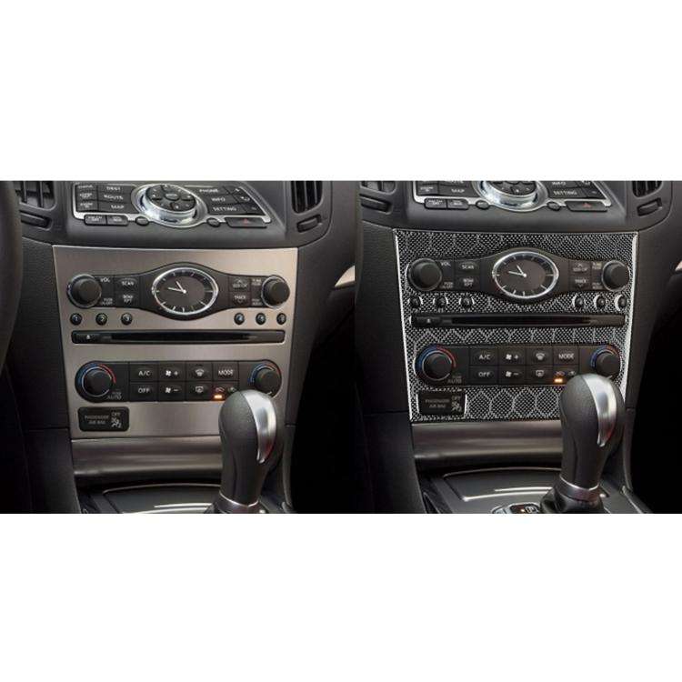 For Infiniti G35/G37/G25/Q60 Console CD AC Switch Panel B Model Sticker(Black)