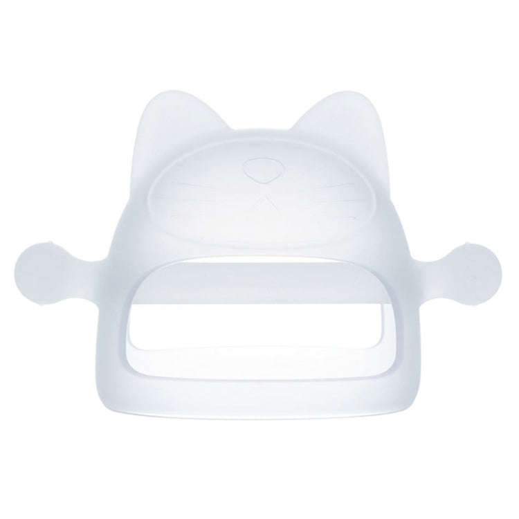 Baby Anti-eating Hand Cover Boiled Silicone Soothing Teeth Stick(Transparent)