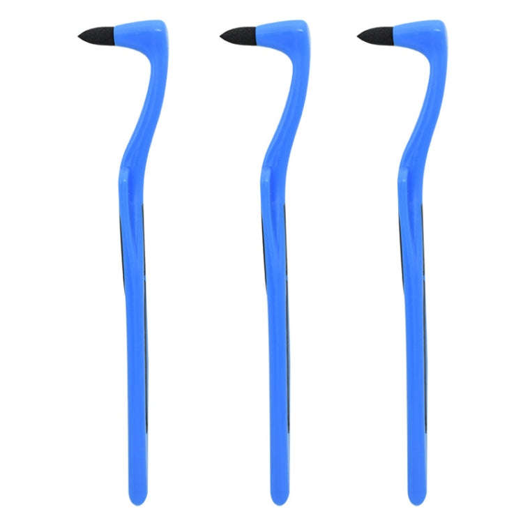 3pcs Tooth Stain Cleaning Stick Dental Calculus Remover Tooth Grinder Tartar Removal(Blue)