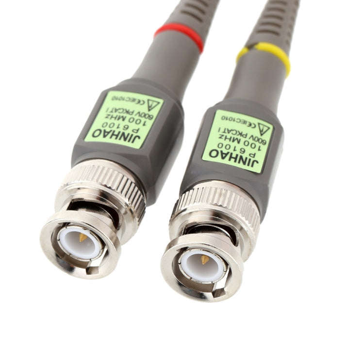 2pcs P6100 Oscilloscope Probe DC-100MHz BNC Connectors Scope Clip Probe