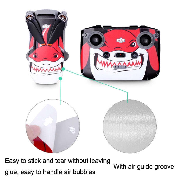 Sunnylife MM2-TZ452 For DJI Mini 2 Waterproof PVC Drone Body + Arm + Remote Control Decorative Pr...