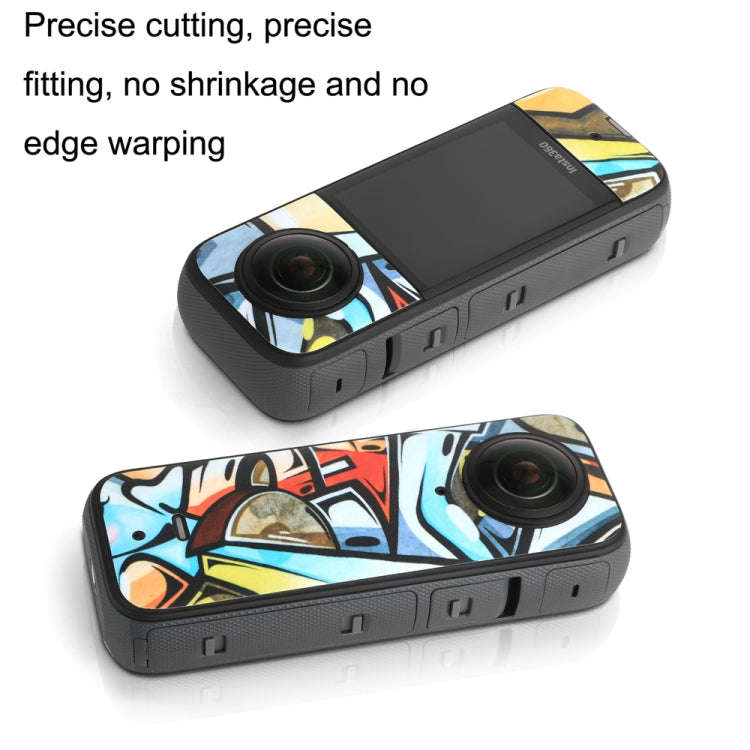Sunnylife IST-TZ485 For DJI Insta360 X3 Panoramic Camera PVC Protection Scraper Film Stickers(Pan...