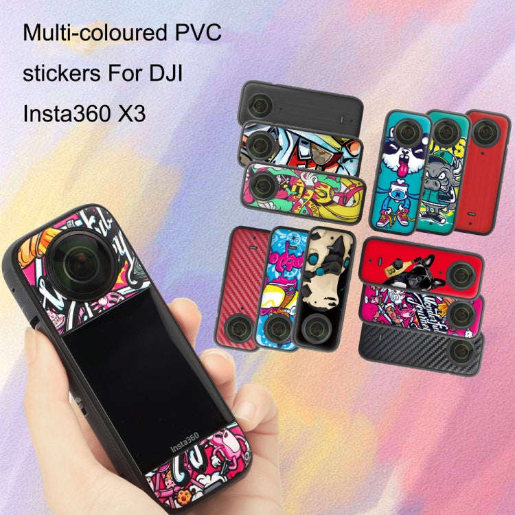 Sunnylife IST-TZ485 For DJI Insta360 X3 Panoramic Camera PVC Protection Scraper Film Stickers(Bul...
