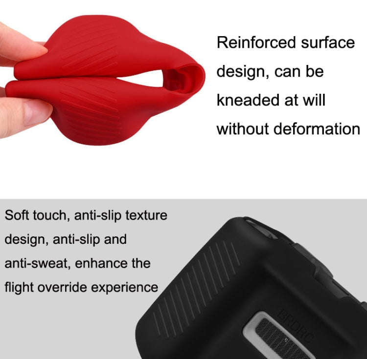 BRDRC DJI-7559 For DJI Mavic 3 / Mini 3 / 3 Pro Remote Control Silicone Protective Cover(Black)