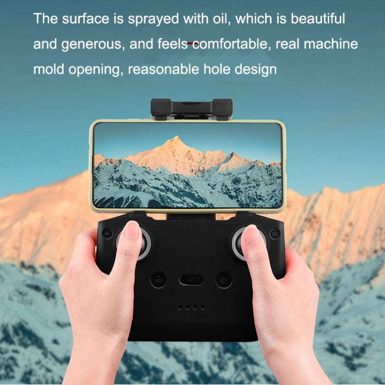 BRDRC DJI-7559 For DJI Mavic 3 / Mini 3 / 3 Pro Remote Control Silicone Protective Cover(Black)