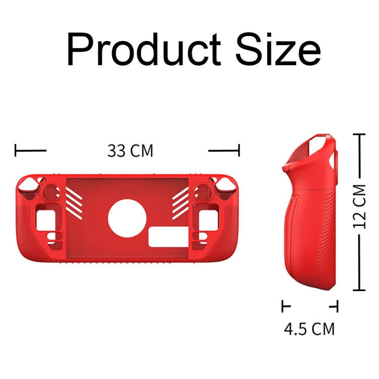 For Steam Deck V3 Non-slip Silicone Protective Case for Pocket Consoles(Green)