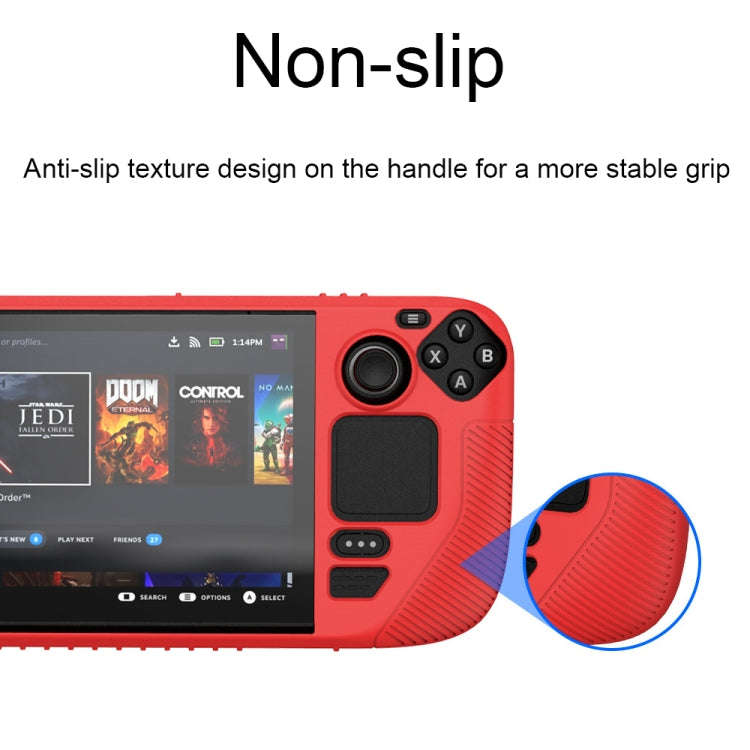 For Steam Deck V3 Non-slip Silicone Protective Case for Pocket Consoles(Green)