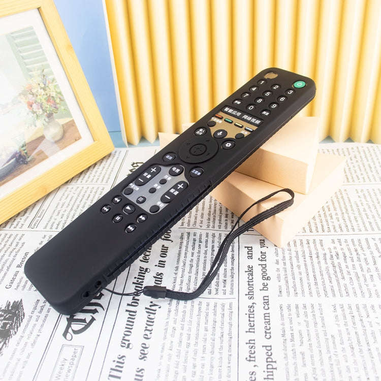 Y46 Remote Control Anti-Fall Silicone Protective Case For Sony RMF-TX600C/P/U/E 500U/E(Black)