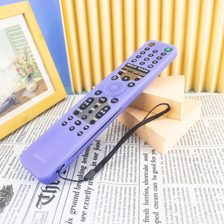 Y46 Remote Control Anti-Fall Silicone Protective Case For Sony RMF-TX600C/P/U/E 500U/E(Luminous B...