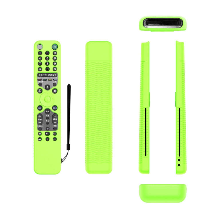 Y46 Remote Control Anti-Fall Silicone Protective Case For Sony RMF-TX600C/P/U/E 500U/E(Luminous G...