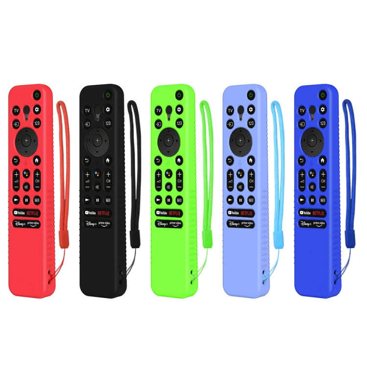Y56 Voice Remote Silicone Anti-Fall Protective Case For Sony RMF-TX800U/C/P/T/900U(Luminous Green)