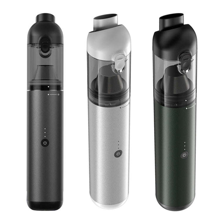 P03 16000Pa Strong Suction High Power Portable Handheld Wireless Car Vacuum Cleaner(Green Gray)