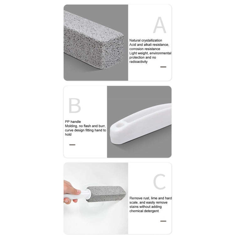 Pumice Toilet Brush Sink Scale Removal Rust Cleaning Brush Bathroom Oven Tile Stain Removal Stick...