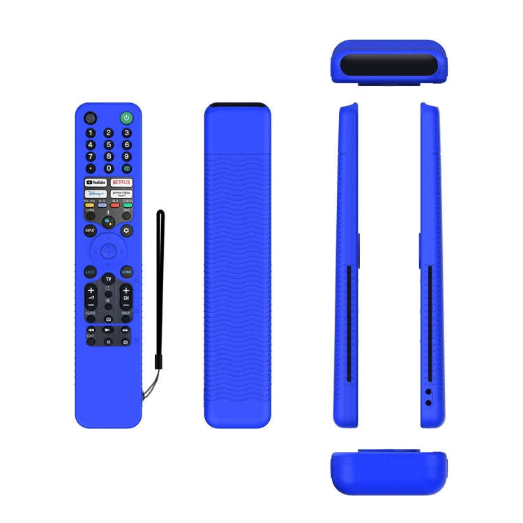 For Sony RMF/MG3-TX520U Y52 Voice Remote Anti-Drop Silicone Protective Cover(Blue)