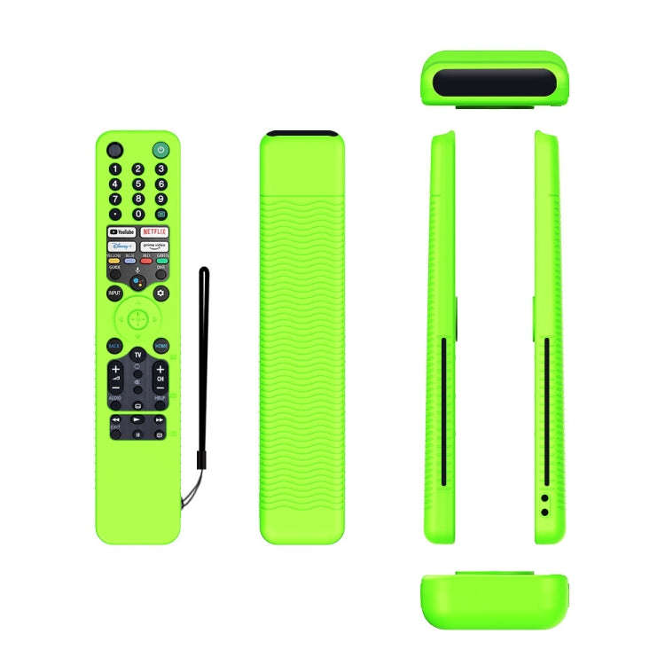 For Sony RMF/MG3-TX520U Y52 Voice Remote Anti-Drop Silicone Protective Cover(Luminous Green)