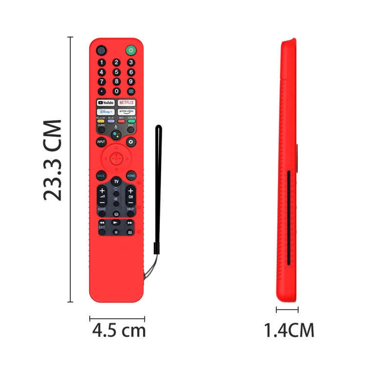 For Sony RMF/MG3-TX520U Y52 Voice Remote Anti-Drop Silicone Protective Cover(Luminous Green)