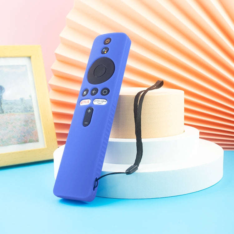 For Xiaomi 4K TV Stick Y48 Remote Control Anti-Drop Silicone Protective Cover(Blue)