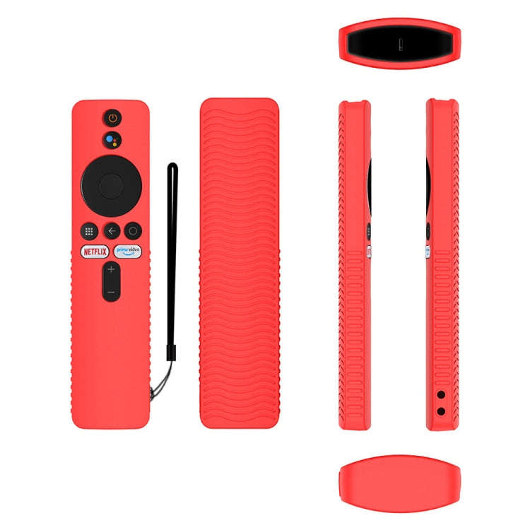 For Xiaomi 4K TV Stick Y48 Remote Control Anti-Drop Silicone Protective Cover(Red)