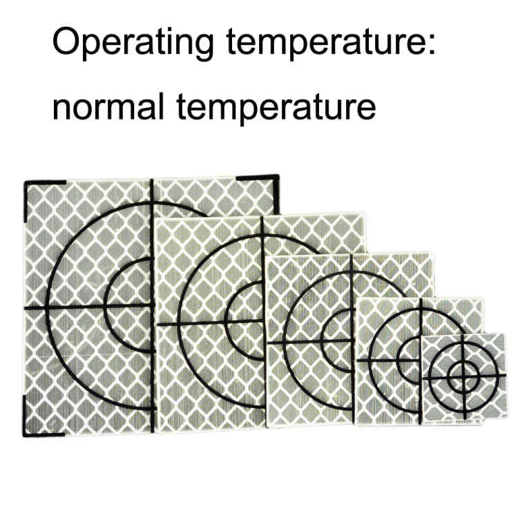 FP001 Diamond Tunnel Mapping Reflective Sticker Monitoring Measurement Point Sticker, Size: 60x60...