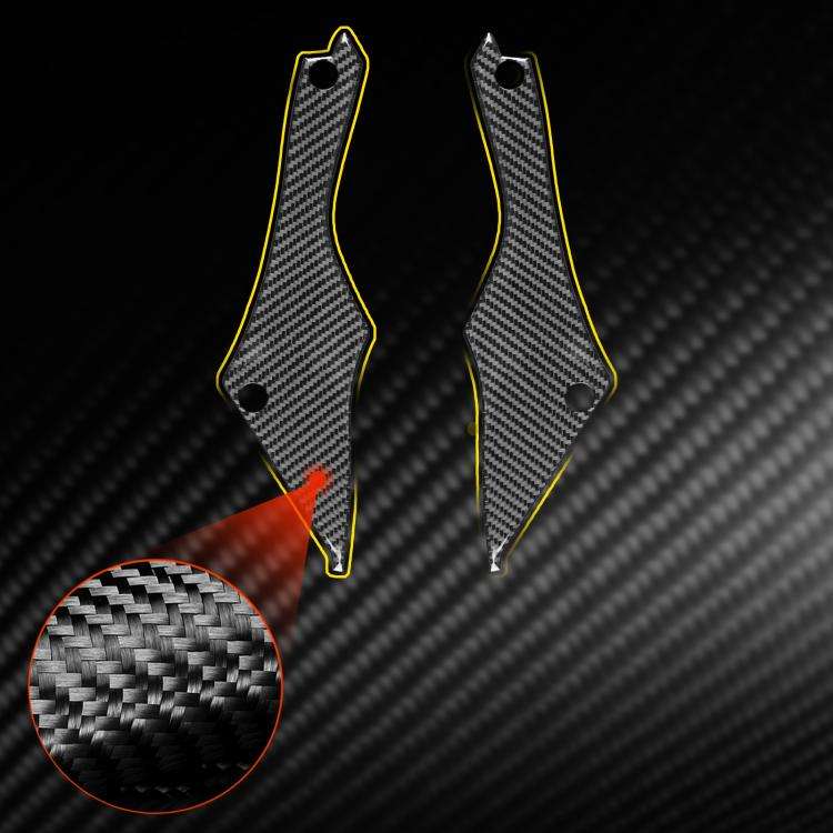 For Chevrolet Corvette C8 2pcs /Set Rear Door Inner Frame Sticker(Black)