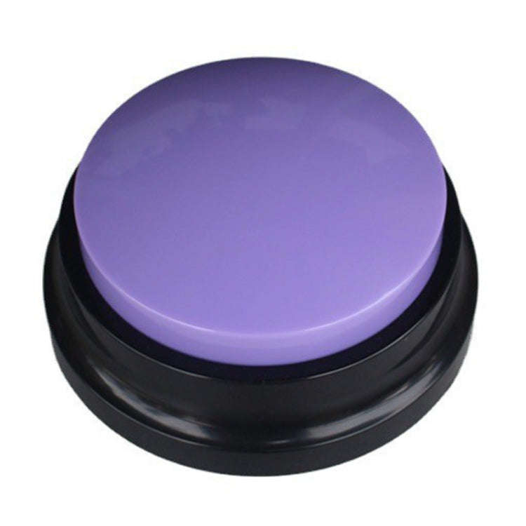 Pet Communication Button Dog Vocal Box Recording Vocalizer, Style: Recording Model(Purple)
