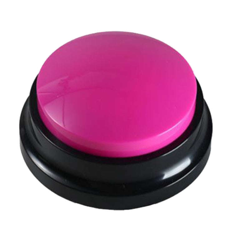 Pet Communication Button Dog Vocal Box Recording Vocalizer, Style: Recording Model(Rose Red)