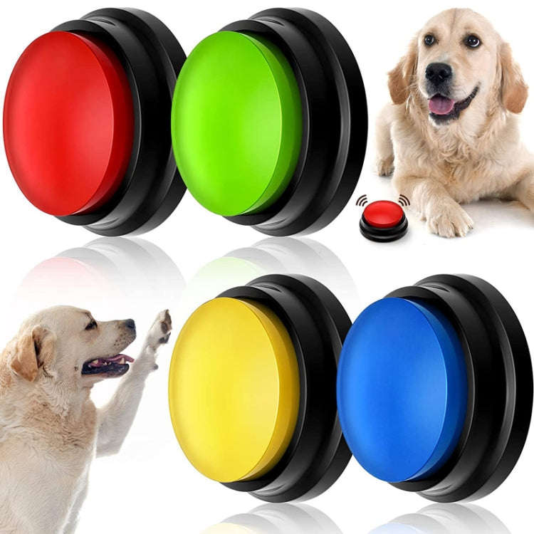 Pet Communication Button Dog Vocal Box Recording Vocalizer, Style: Recording Model(Rose Red)