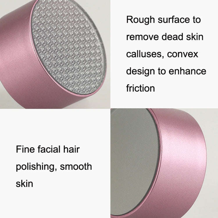 2pcs Manual Compact and Portable Double-sided Nano Hair Removal Foot Scrubbers(Grey)