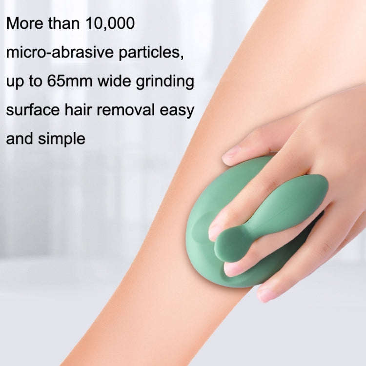 Nano Glass Epilator Crystal Diamond Scrubbing Surface No Skin Damage Manual Epilator(Green)