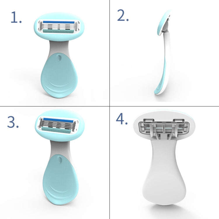 D940L Hair Removal Instrument Matching Female Manual Shaving Knife(Green)