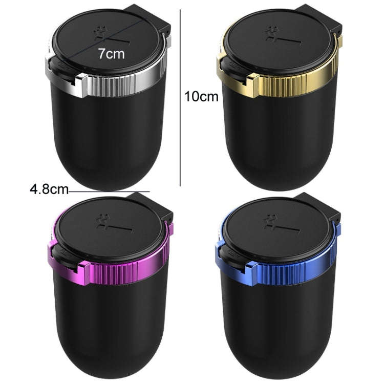 Car Universal Multifunctional Ashtray With Cover(Blue)
