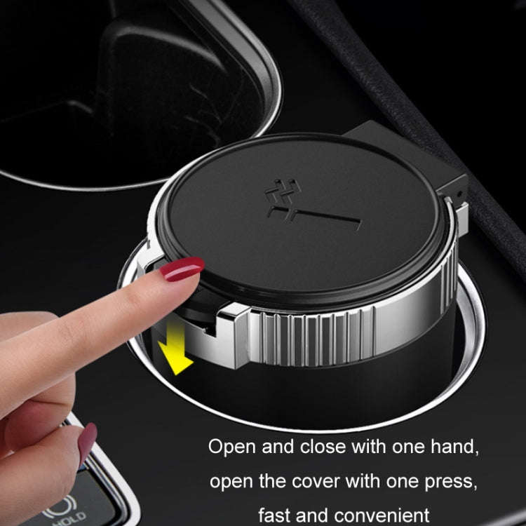 Car Universal Multifunctional Ashtray With Cover(Blue)