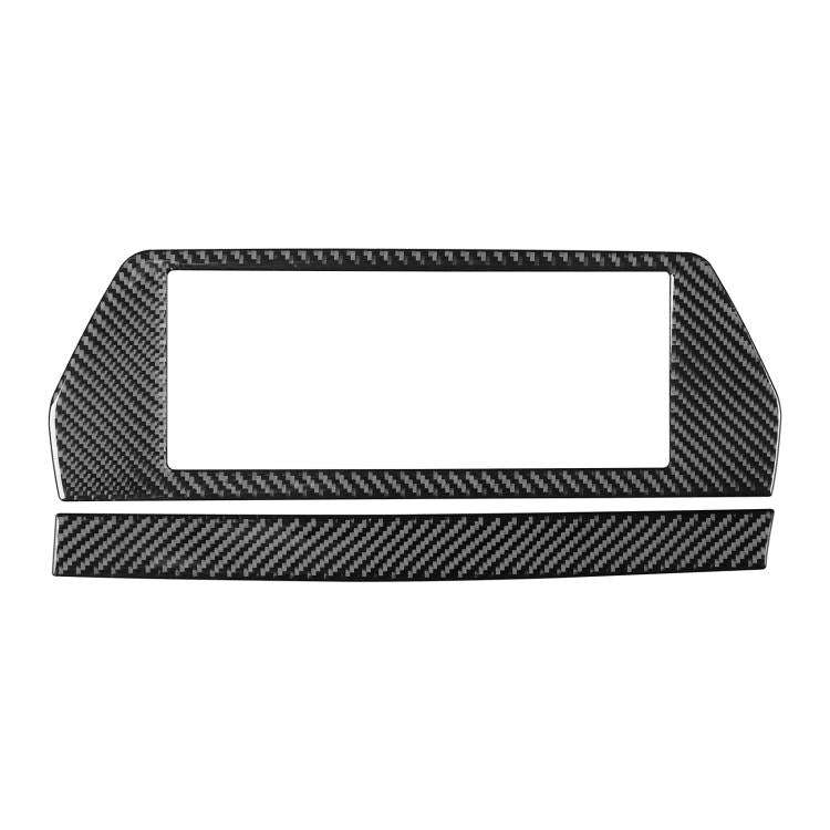 For 2019-2024 BMW 8 Series G14 Right-hand Drive 2pcs /Set Navigation Screen Frame Sticker(Black)