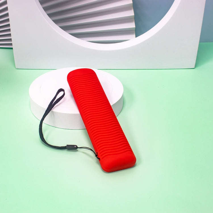 For TCL RC802V FMR1 FNR1 Y40 TV Remote Control Anti-Drop Silicone Protective Case(Red)