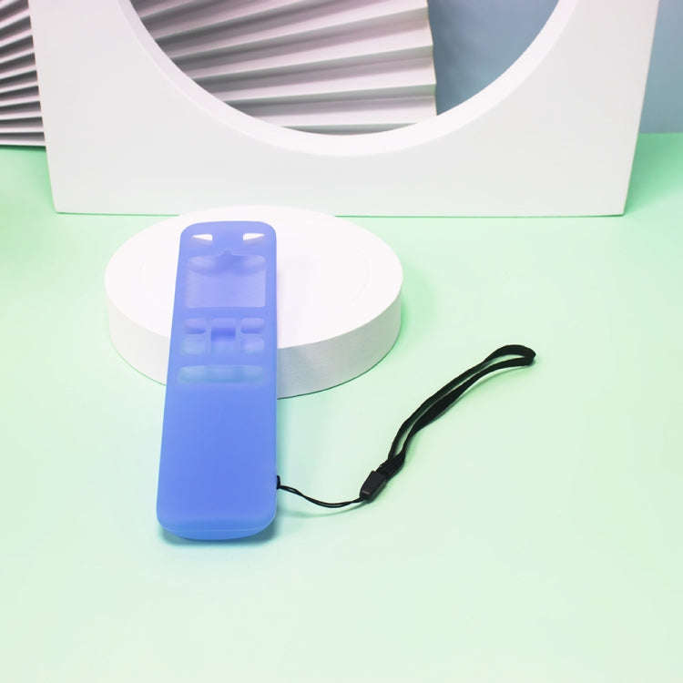 For TCL RC802V FMR1 FNR1 Y40 TV Remote Control Anti-Drop Silicone Protective Case(Luminous Blue)