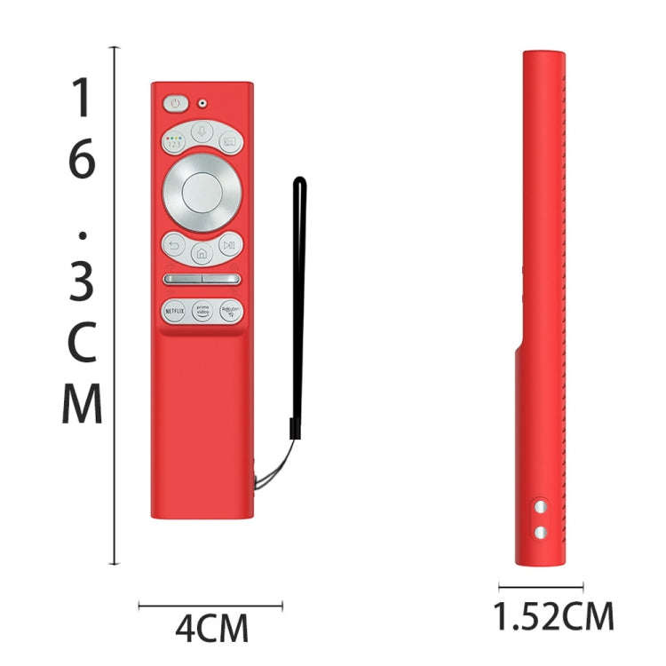 For Samsung Smartone3 TM1990C BN59-01357 Y34 Remote Control Silicone Cover(Red)
