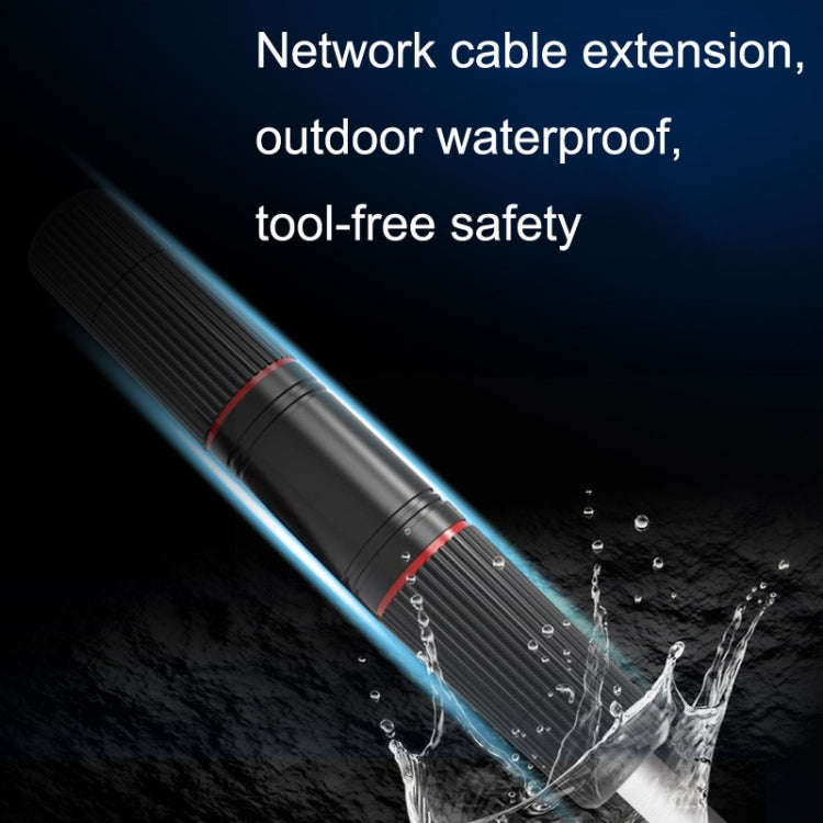 YM-8821 Pre-built Network Connectors Outdoor Waterproof Network Cable Extension Double Pass Head(...