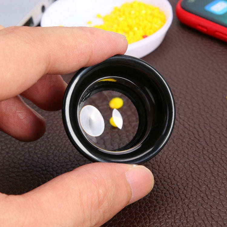 5pcs Eyepiece Magnifier Glass Lens Eyepiece Type Repair Magnifier, Times: 5X
